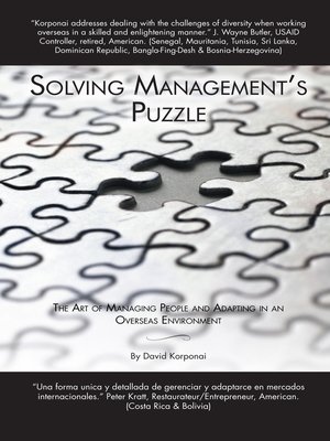 cover image of SOLVING MANAGEMENT's PUZZLE
